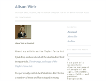 Tablet Screenshot of alisonweir.org